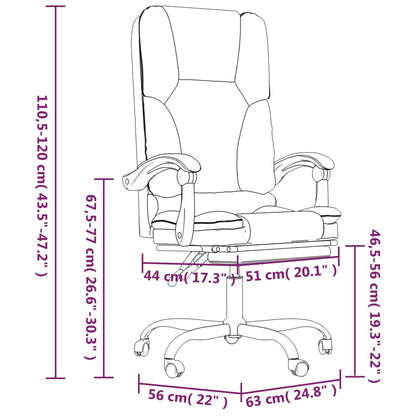 Silla De Oficina Reclinable Masaje Cuero Sintético