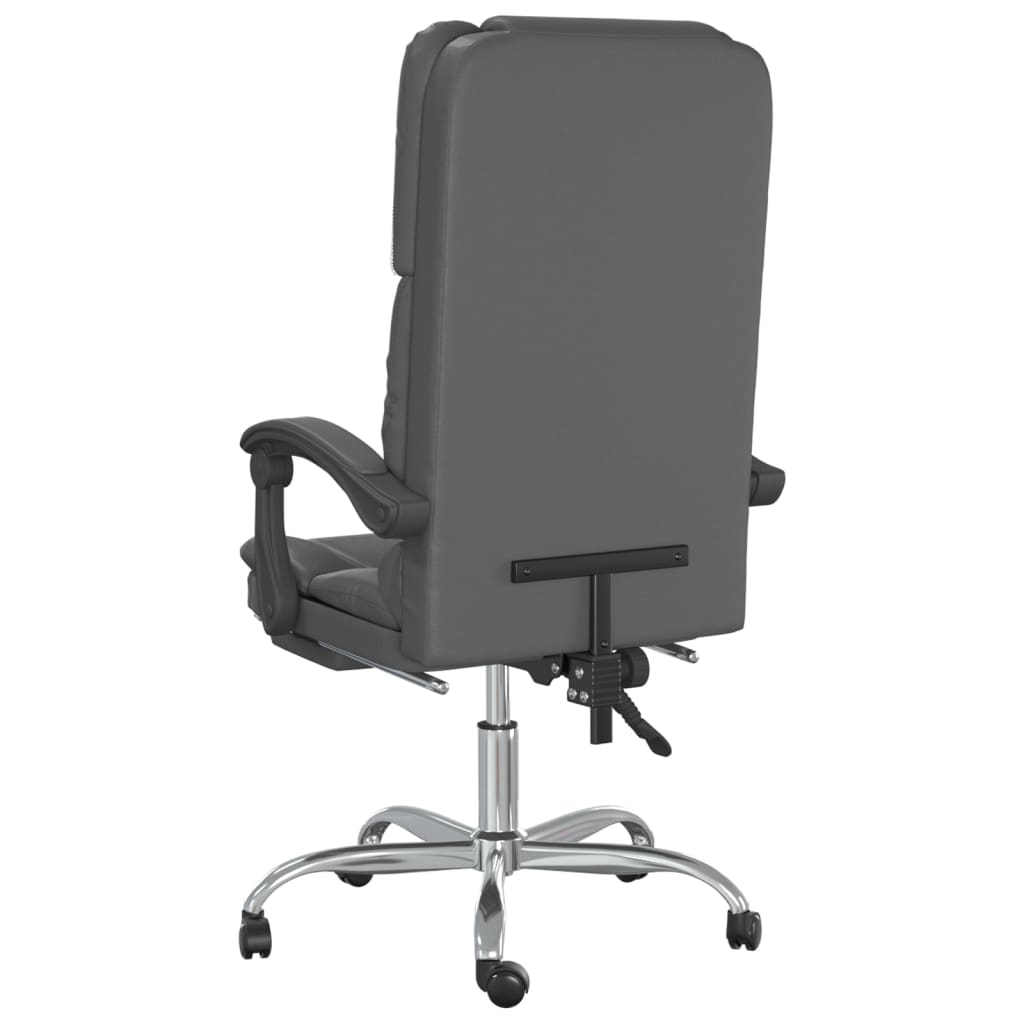 Silla De Oficina Reclinable Masaje Cuero Sintético