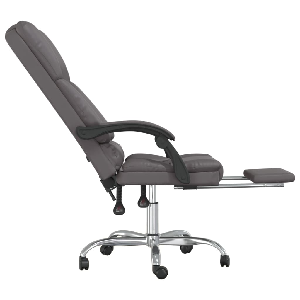 Silla De Oficina Reclinable Masaje Cuero Sintético