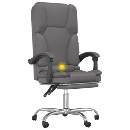 Silla De Oficina Reclinable Masaje Cuero Sintético