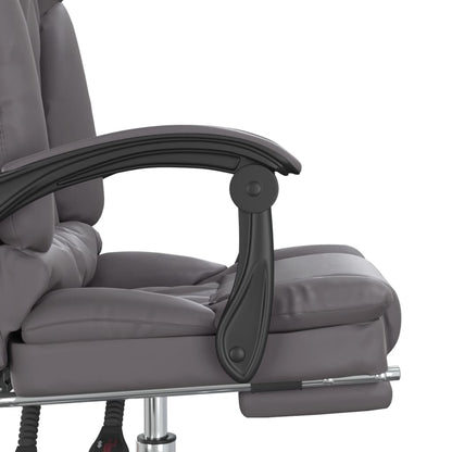 Silla De Oficina Reclinable Masaje Cuero Sintético