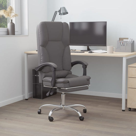 Silla De Oficina Reclinable Masaje Cuero Sintético