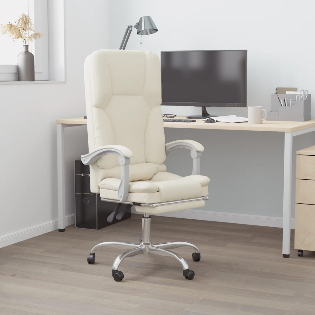 Silla De Oficina Reclinable Masaje Cuero Sintético