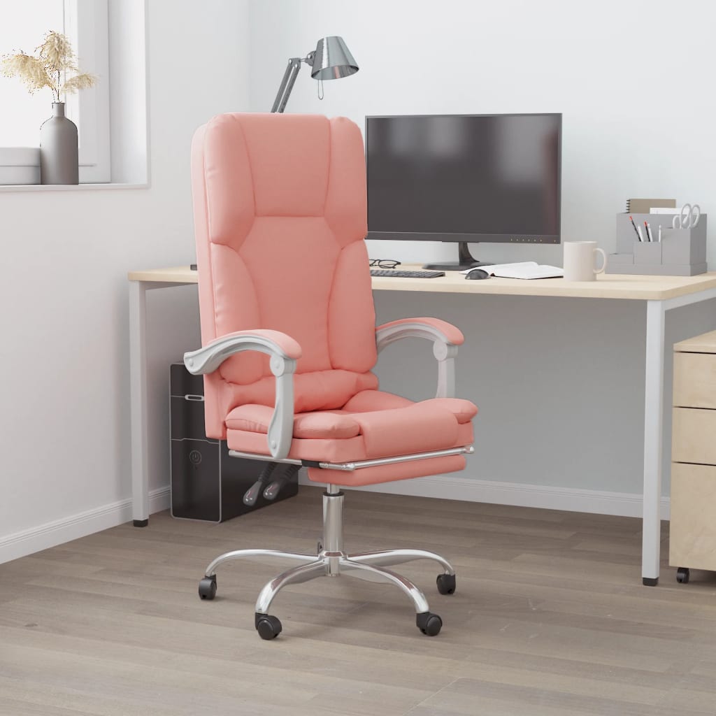 Silla De Oficina Reclinable Masaje Cuero Sintético