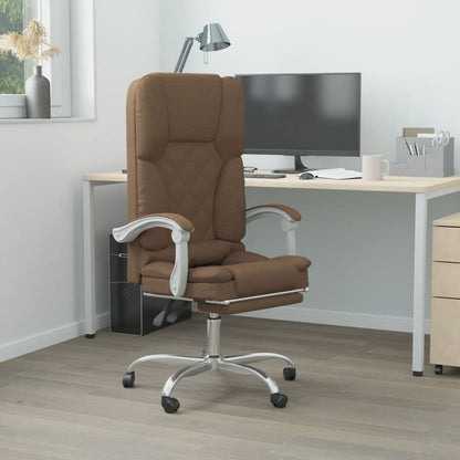 Silla De Oficina Reclinable Con Masaje De Tela