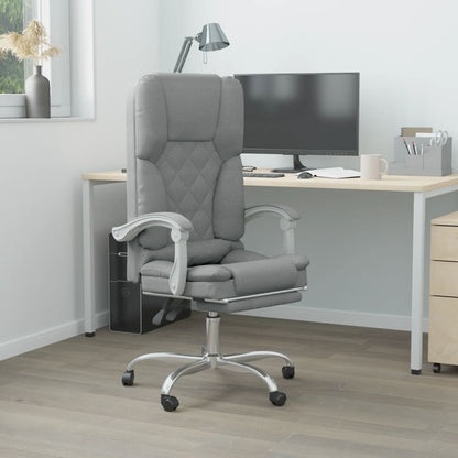 Silla De Oficina Reclinable Con Masaje De Tela