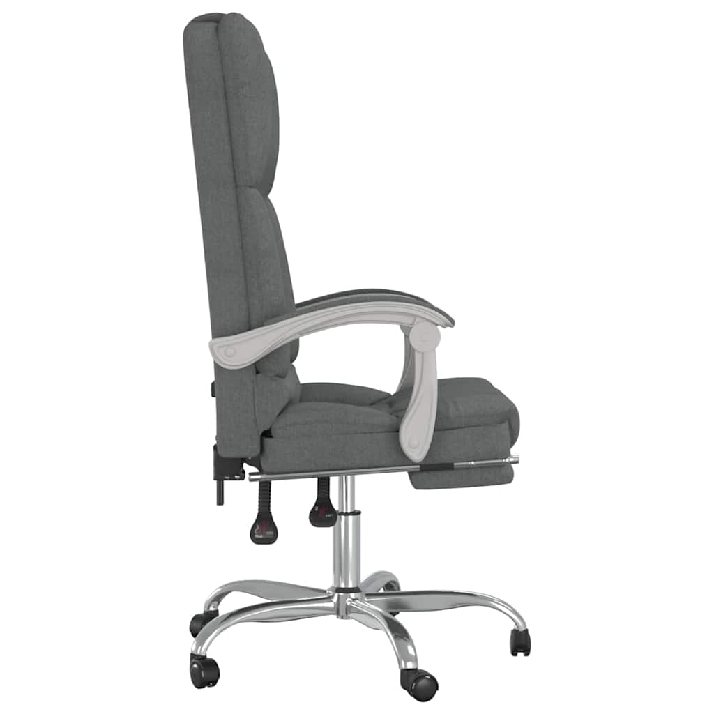 Silla De Oficina Reclinable Con Masaje De Tela
