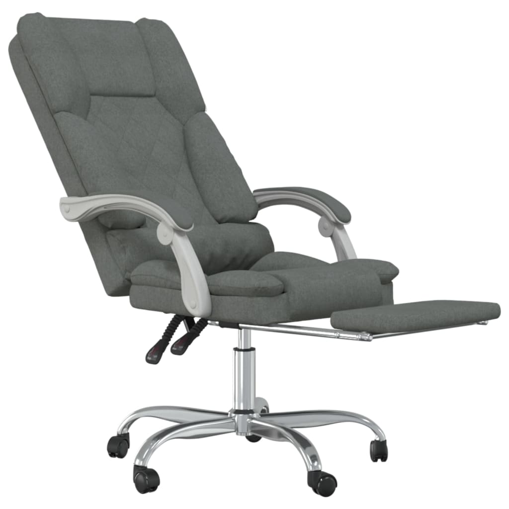 Silla De Oficina Reclinable Con Masaje De Tela
