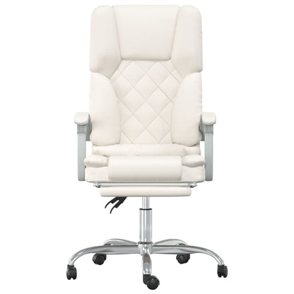 Silla De Oficina Reclinable Masaje Cuero Sintético Color