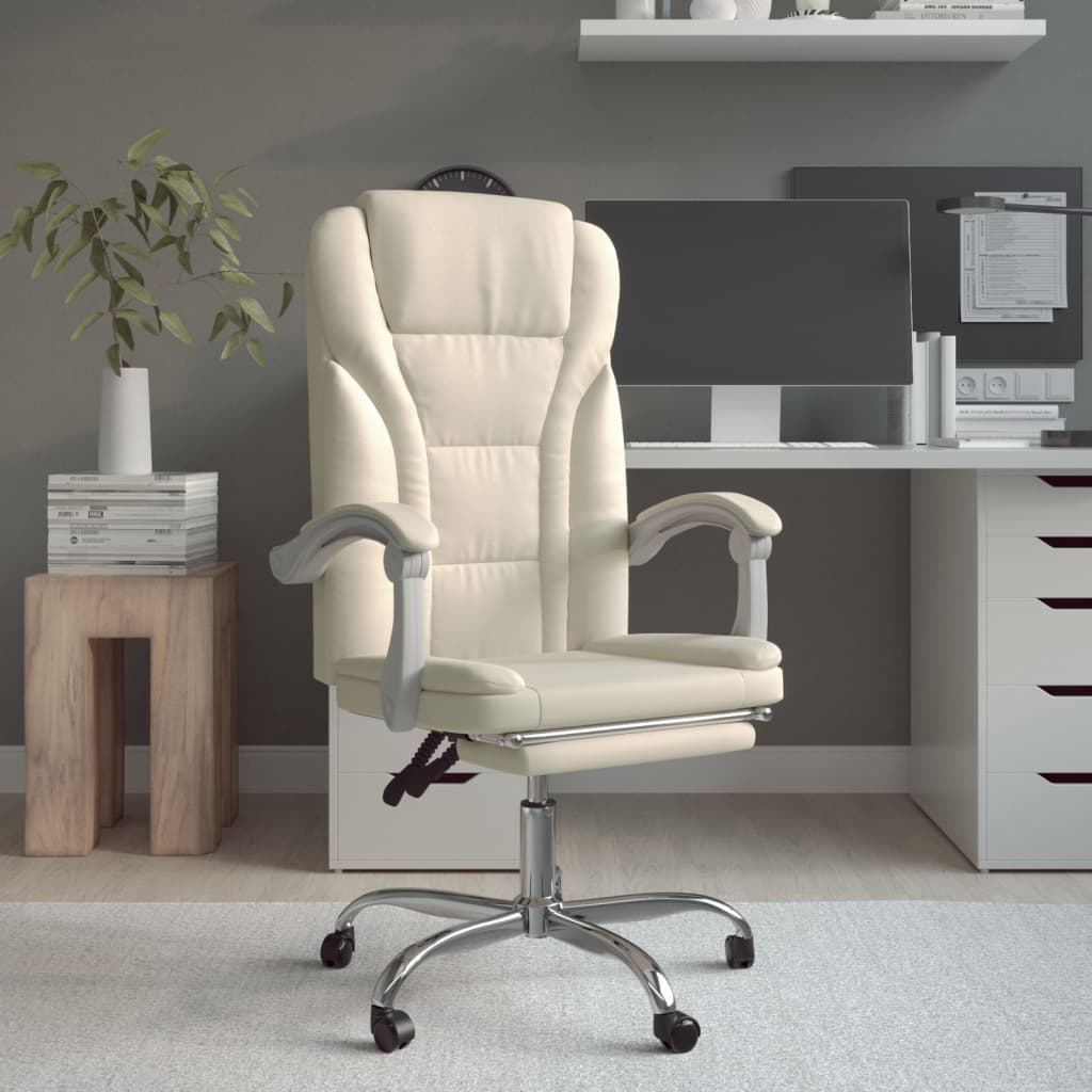 Silla De Oficina Reclinable Cuero Sintético