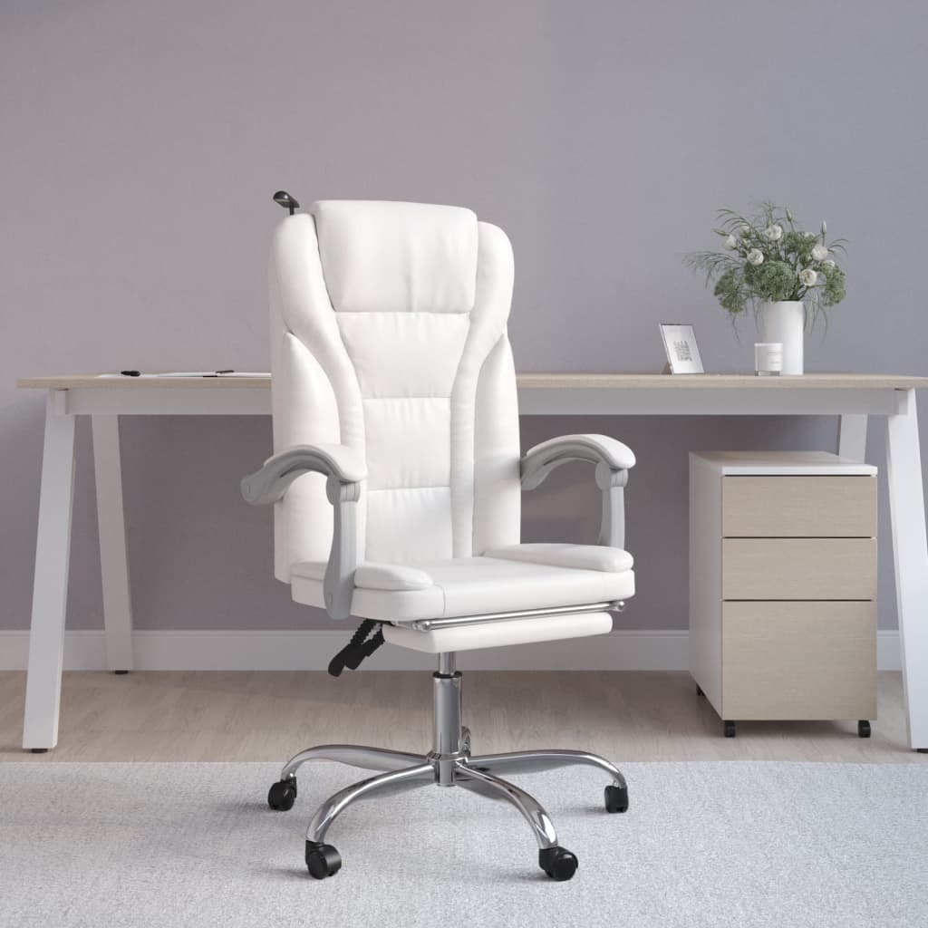 Silla De Oficina Reclinable Cuero Sintético