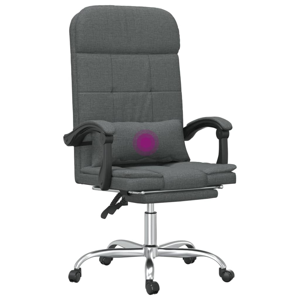 Silla De Oficina Reclinable Con Masaje De Tela