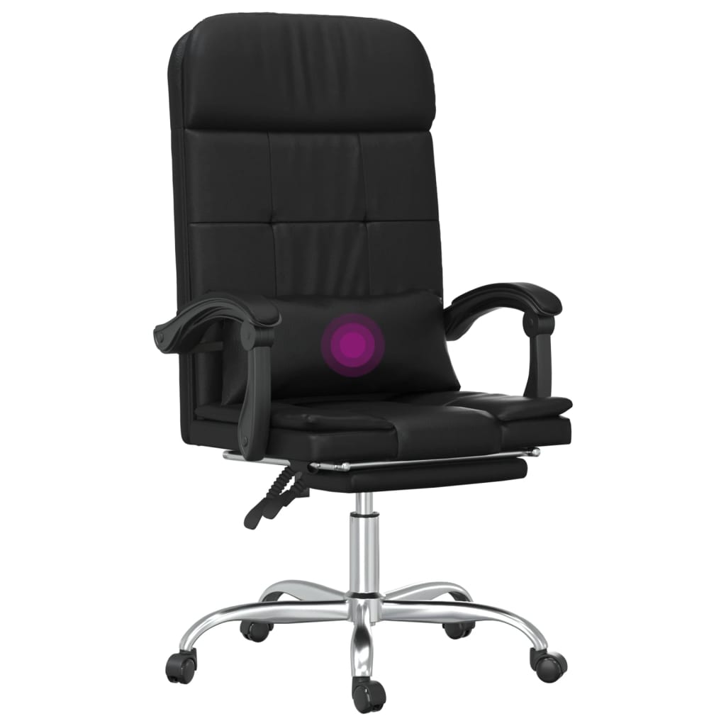 Silla De Oficina Reclinable Masaje Cuero Sintético