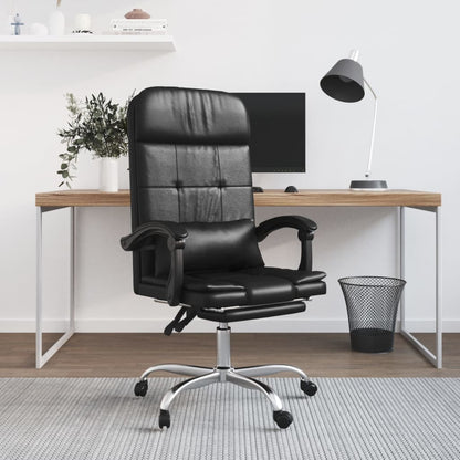 Silla De Oficina Reclinable Masaje Cuero Sintético