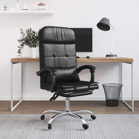 Silla De Oficina Reclinable Masaje Cuero Sintético
