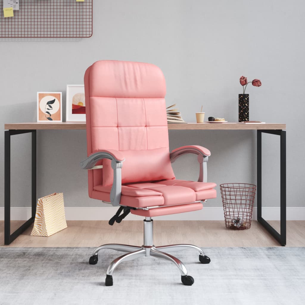 Silla De Oficina Reclinable Masaje Cuero Sintético