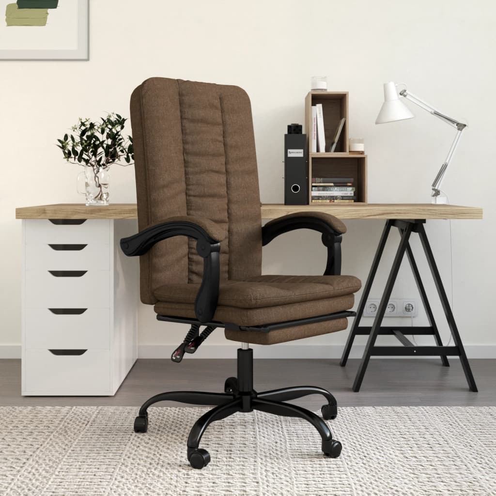 Silla De Oficina Reclinable De Tela