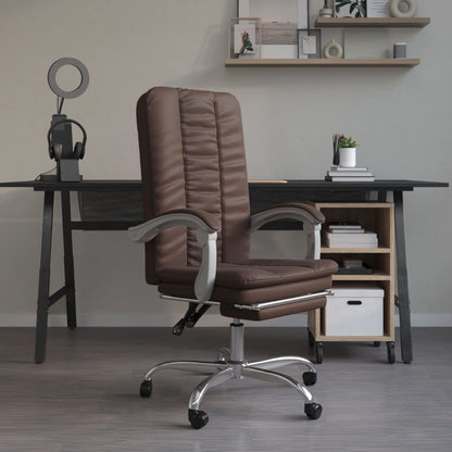 Silla De Oficina Reclinable Cuero Sintético