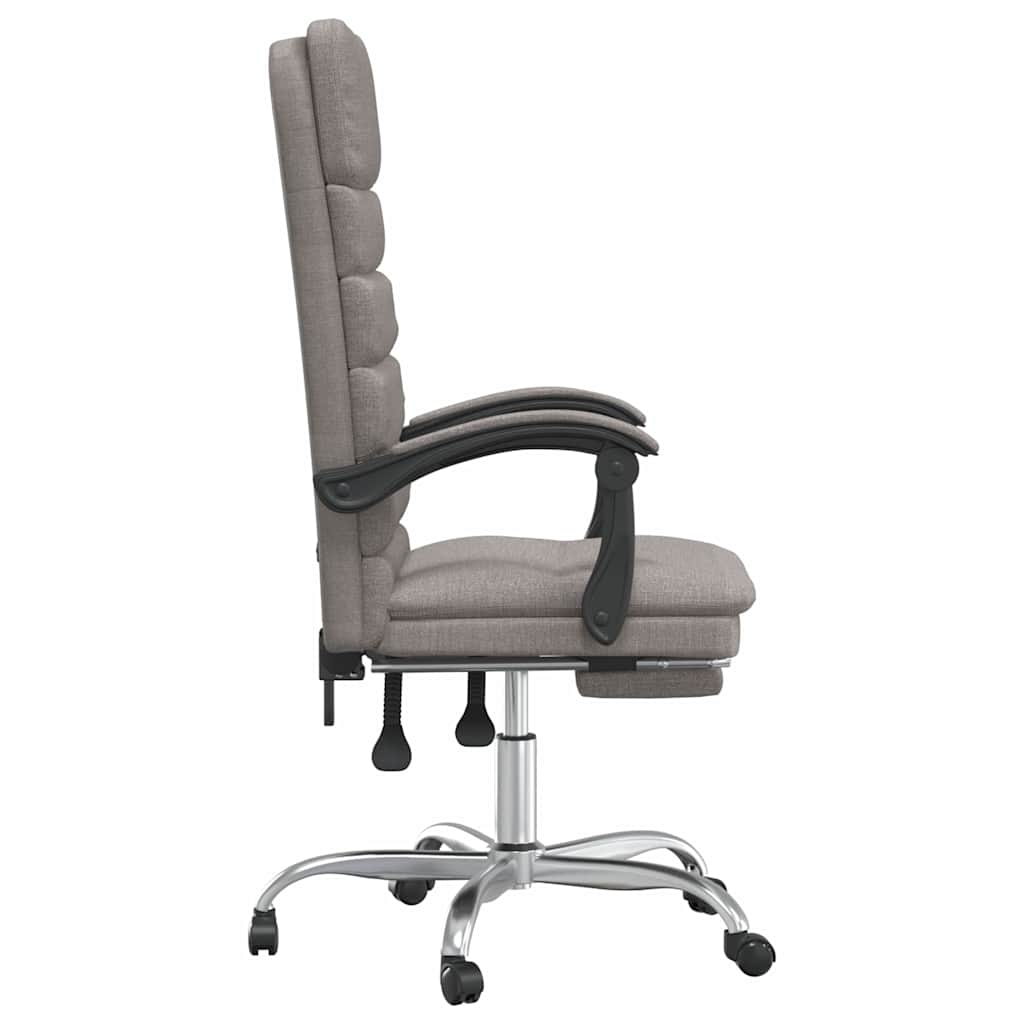 Silla De Oficina Reclinable Con Masaje Tela Gris
