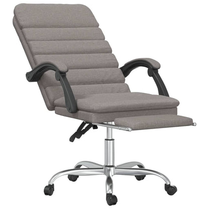 Silla De Oficina Reclinable Con Masaje Tela Gris