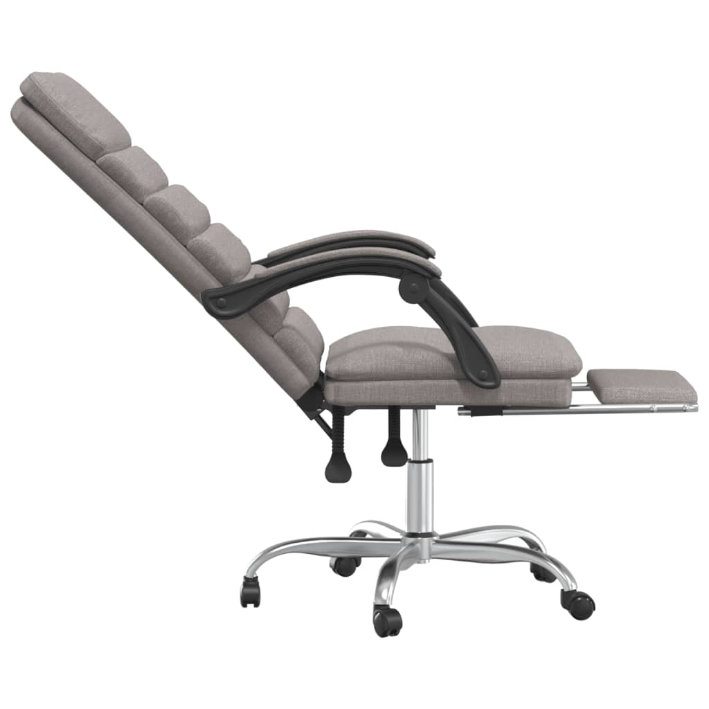 Silla De Oficina Reclinable Con Masaje Tela Gris
