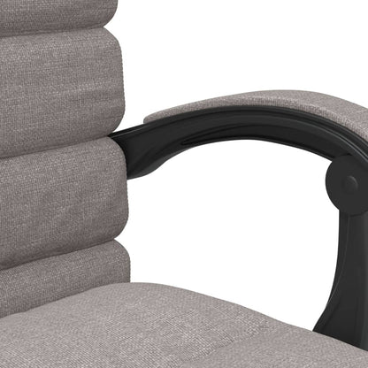 Silla De Oficina Reclinable Con Masaje Tela Gris