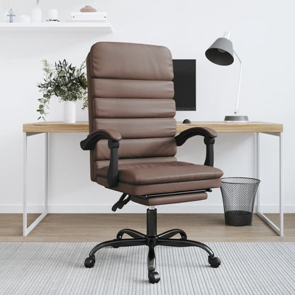 Silla De Oficina Reclinable Masaje Cuero Sintético