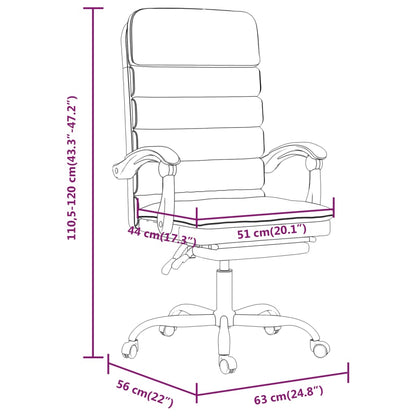 Silla De Oficina Reclinable Masaje Cuero Sintético