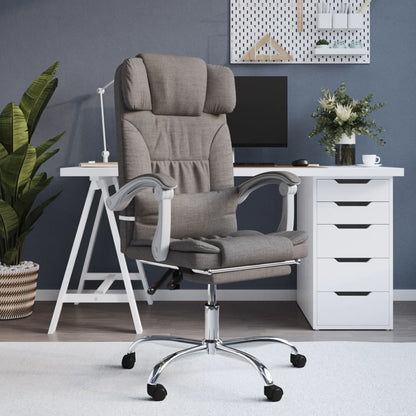 Silla De Oficina Reclinable Con Masaje De Tela