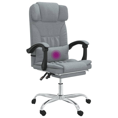 Silla De Oficina Reclinable Con Masaje De Tela