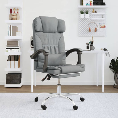 Silla De Oficina Reclinable Con Masaje De Tela