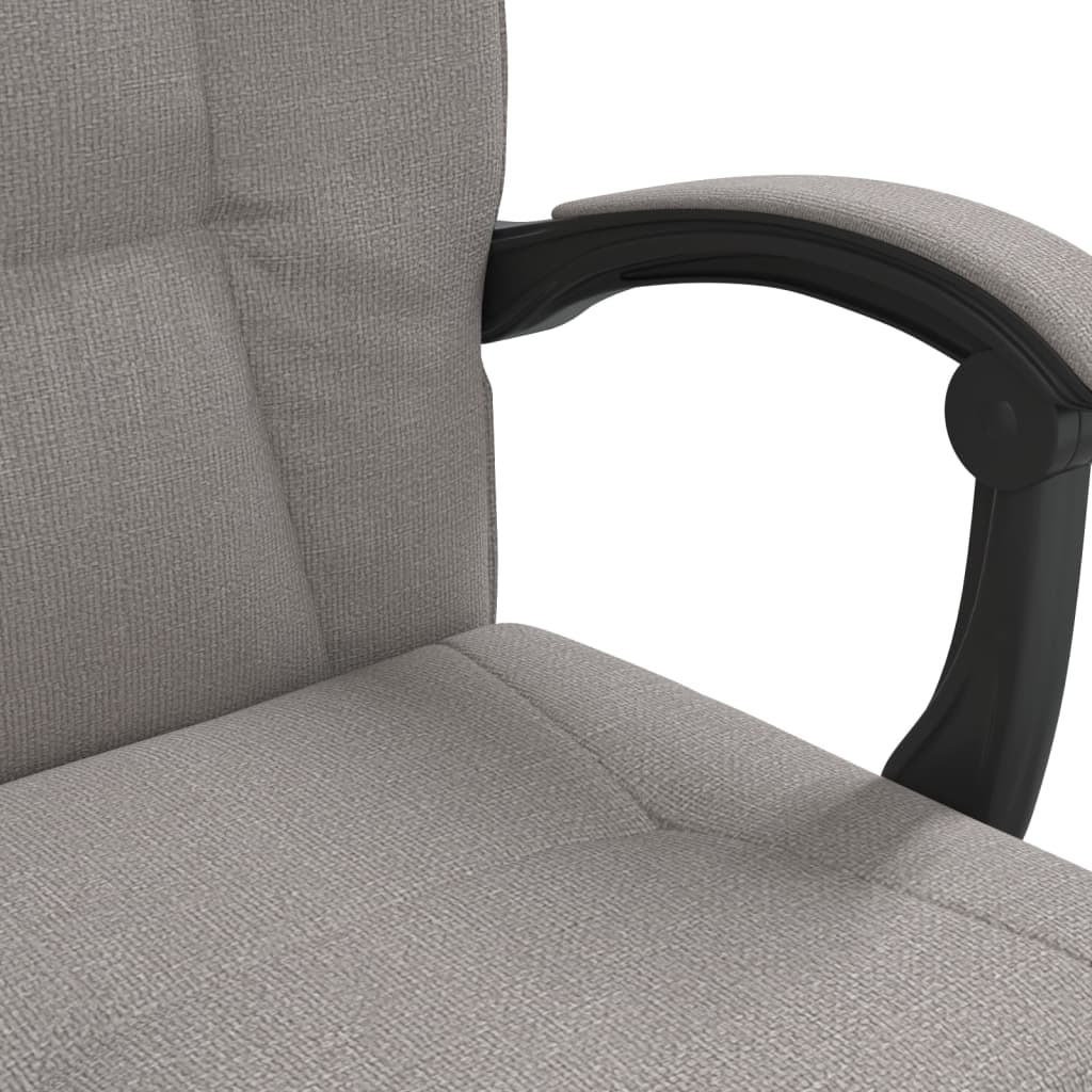 Silla De Oficina Reclinable De Tela Gris