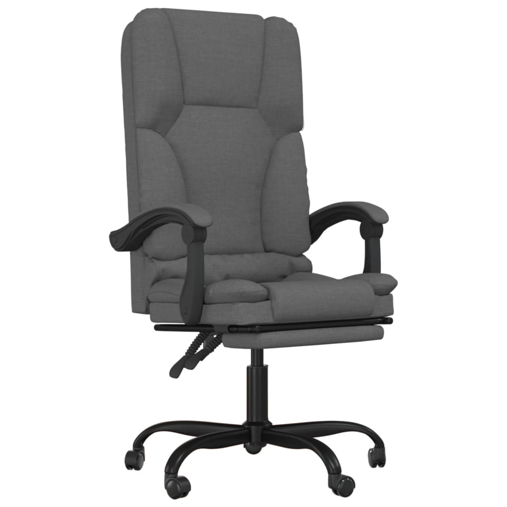 Sillón De Oficina Reclinable Con Masaje, Tapizado En Tela