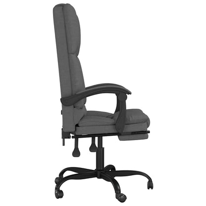 Sillón De Oficina Reclinable Con Masaje, Tapizado En Tela