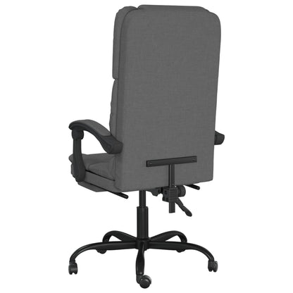 Sillón De Oficina Reclinable Con Masaje, Tapizado En Tela