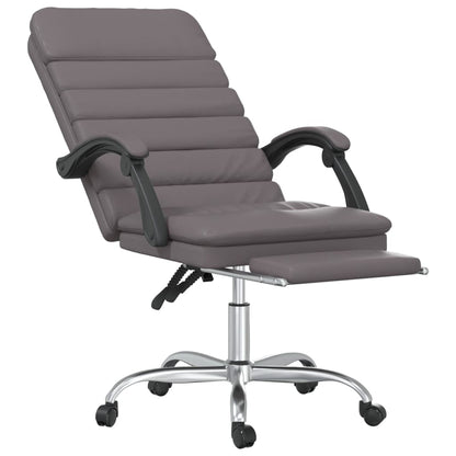 Sillón De Oficina Reclinable Con Masaje, De Piel Sintética