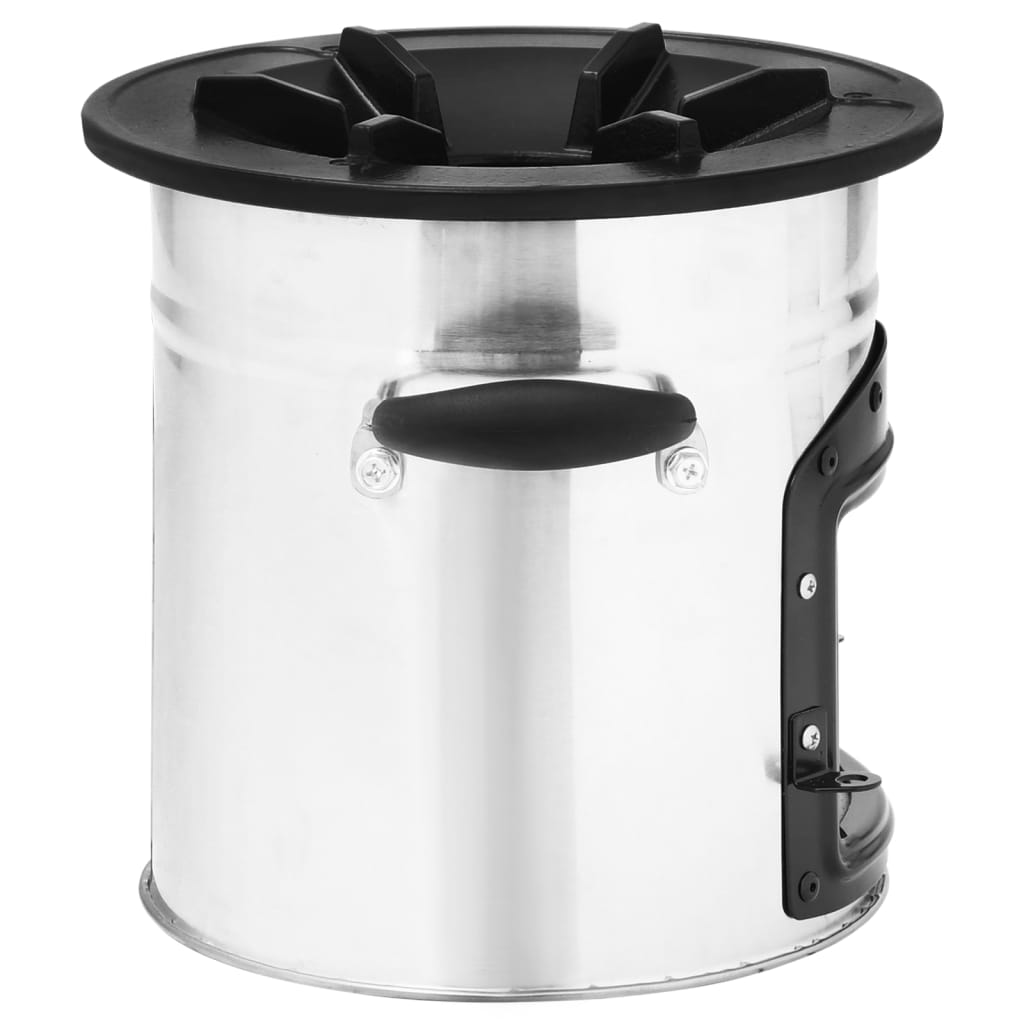 Cocina Leña Camping Acero Inoxidable Plateado 45,5X33X25,5 Cm