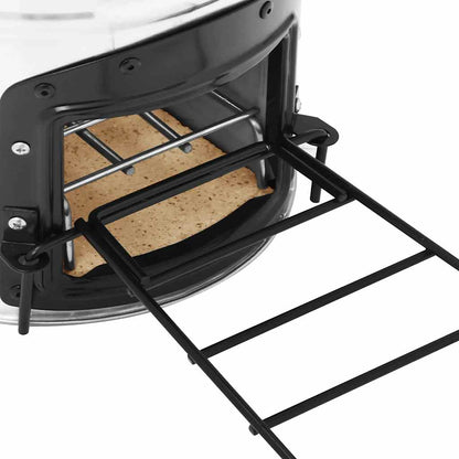 Cocina Leña Camping Acero Inoxidable Plateado 45,5X33X25,5 Cm