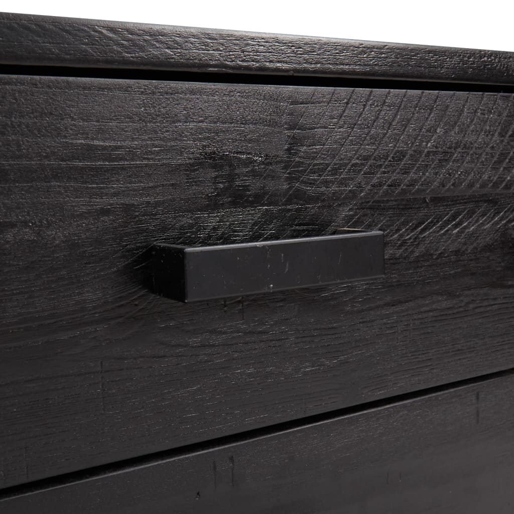 Cómoda De Madera Maciza De Pino 75X35X70 Cm