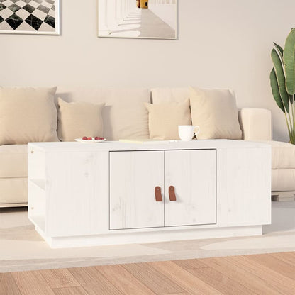 Mesa De Centro De Madera Maciza De Pino 100X50X41 Cm