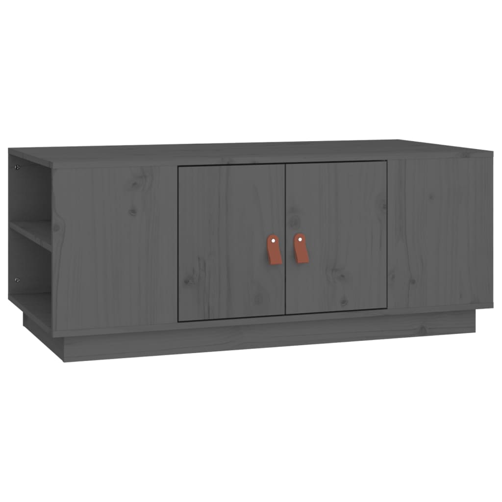 Mesa De Centro De Madera Maciza De Pino 100X50X41 Cm