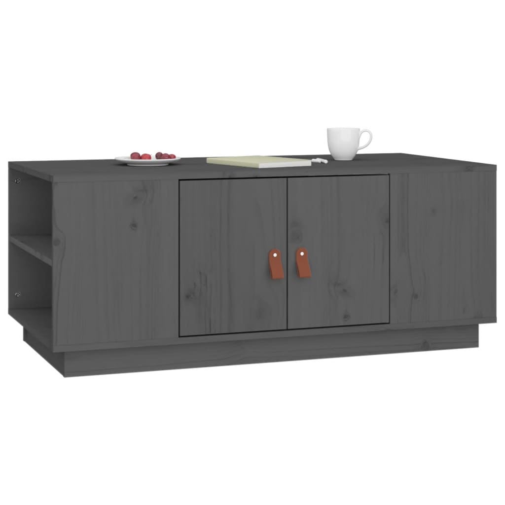 Mesa De Centro De Madera Maciza De Pino 100X50X41 Cm
