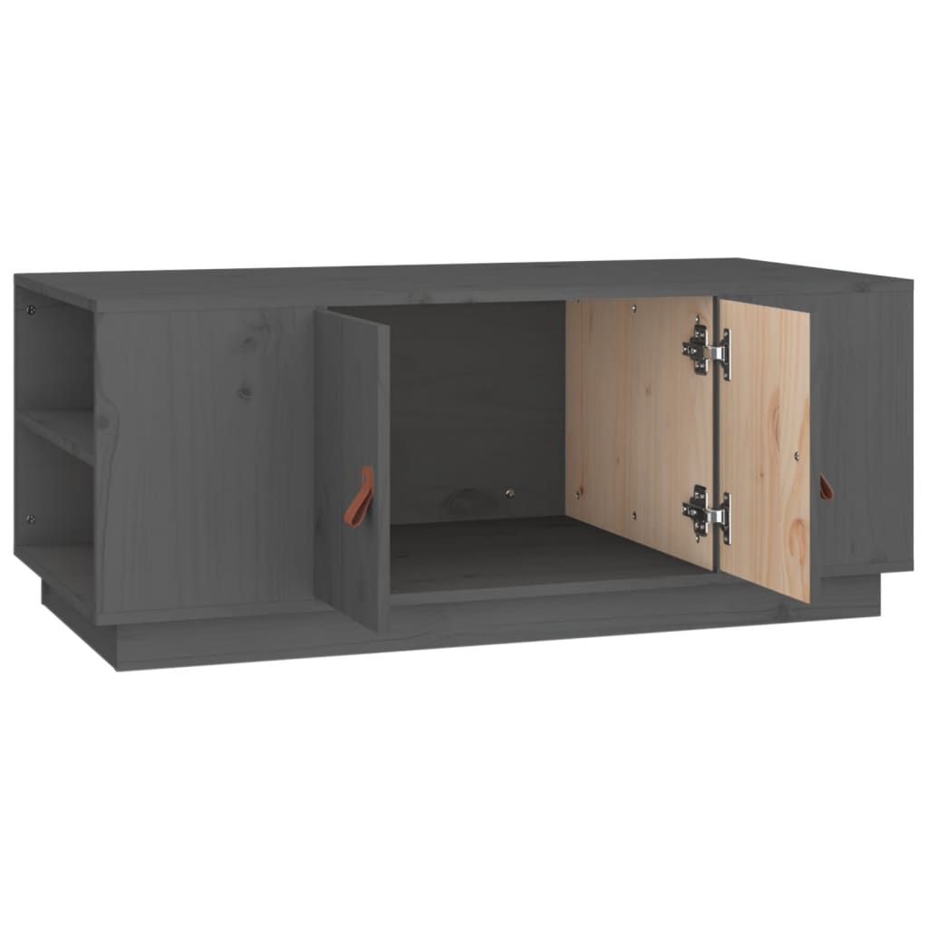 Mesa De Centro De Madera Maciza De Pino 100X50X41 Cm