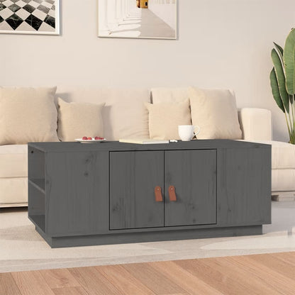 Mesa De Centro De Madera Maciza De Pino 100X50X41 Cm