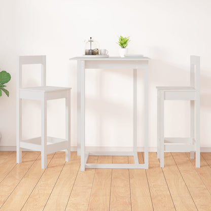 Taburetes Altos 2 Uds Madera Maciza De Pino 40X41,5X112 Cm