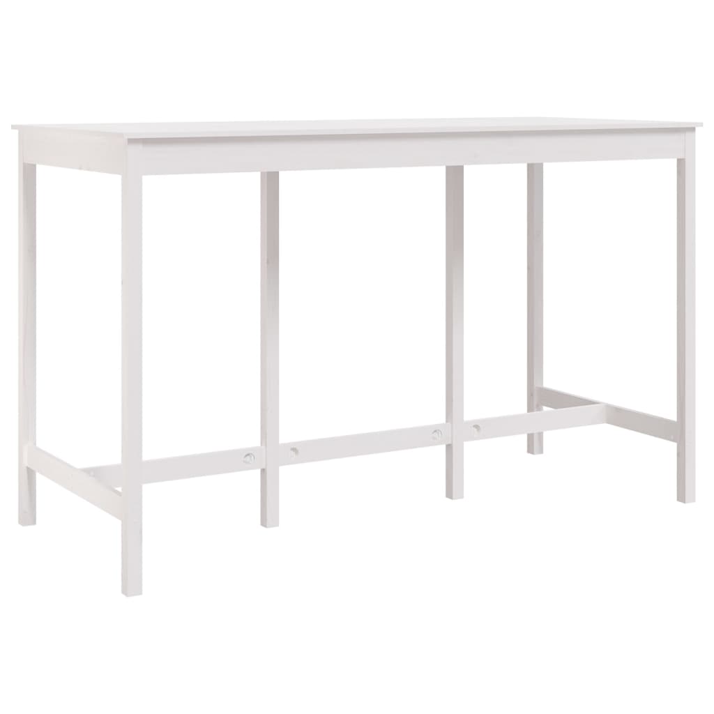 Mesa Alta De Bar Madera Maciza De Pino