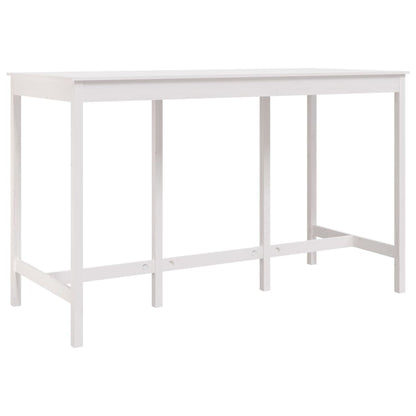 Mesa Alta De Bar Madera Maciza De Pino