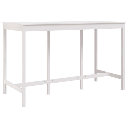 Mesa Alta De Bar Madera Maciza De Pino