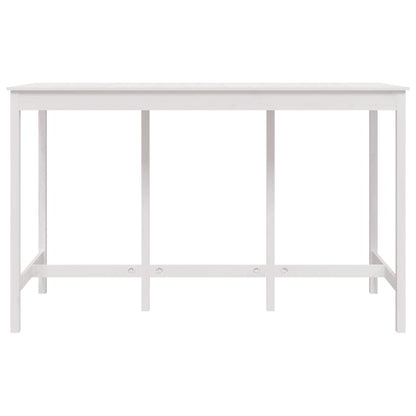 Mesa Alta De Bar Madera Maciza De Pino