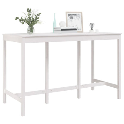 Mesa Alta De Bar Madera Maciza De Pino